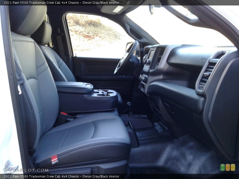 Diesel Gray/Black Interior Front Seat for the 2021 Ram 5500 Tradesman Crew Cab 4x4 Chassis #140815712