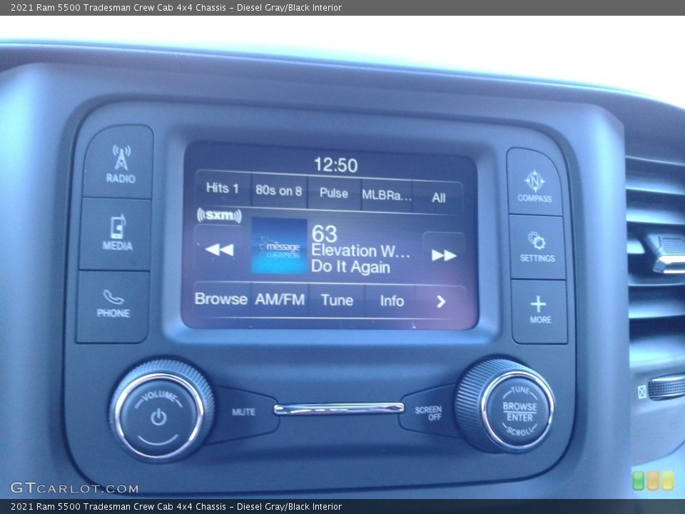 Diesel Gray/Black Interior Audio System for the 2021 Ram 5500 Tradesman Crew Cab 4x4 Chassis #140815838