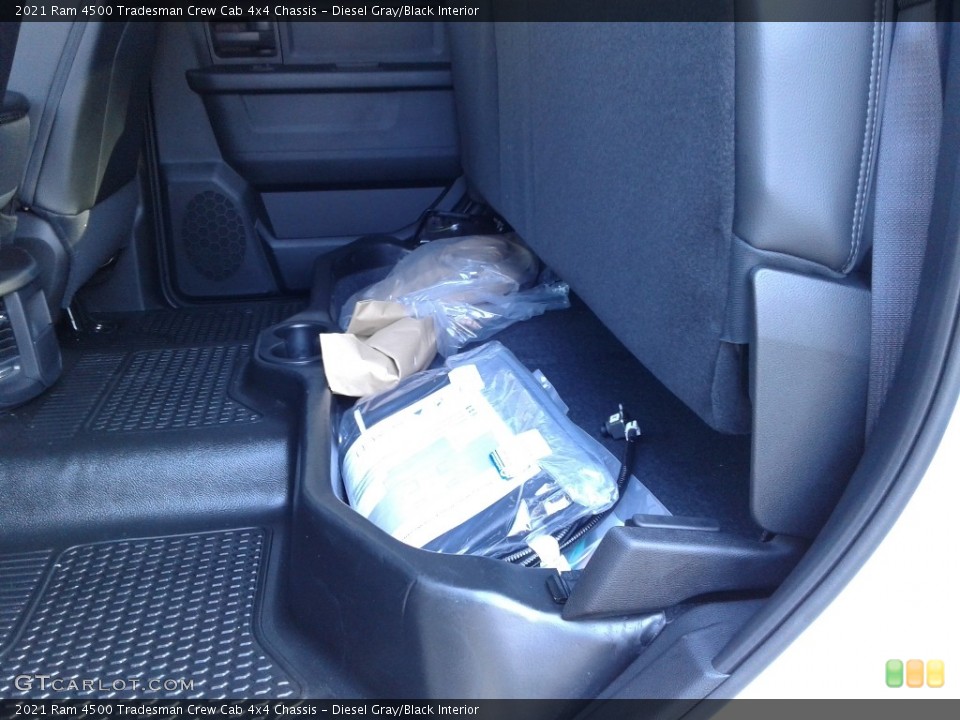 Diesel Gray/Black Interior Rear Seat for the 2021 Ram 4500 Tradesman Crew Cab 4x4 Chassis #140816291