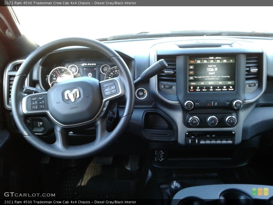 Diesel Gray/Black Interior Dashboard for the 2021 Ram 4500 Tradesman Crew Cab 4x4 Chassis #140816318