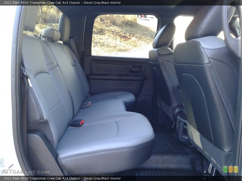 Diesel Gray/Black Interior Rear Seat for the 2021 Ram 4500 Tradesman Crew Cab 4x4 Chassis #140816339