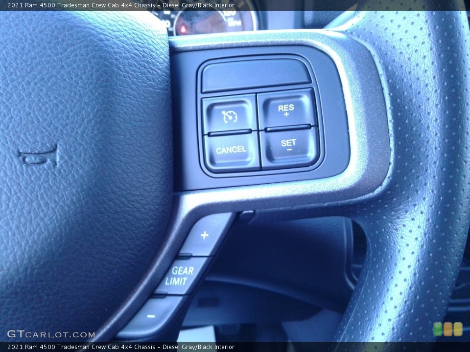 Diesel Gray/Black Interior Steering Wheel for the 2021 Ram 4500 Tradesman Crew Cab 4x4 Chassis #140816417