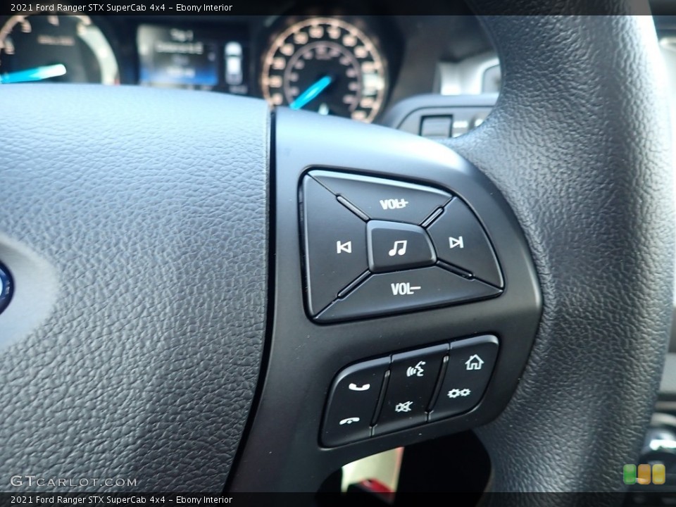 Ebony Interior Steering Wheel for the 2021 Ford Ranger STX SuperCab 4x4 #140818475