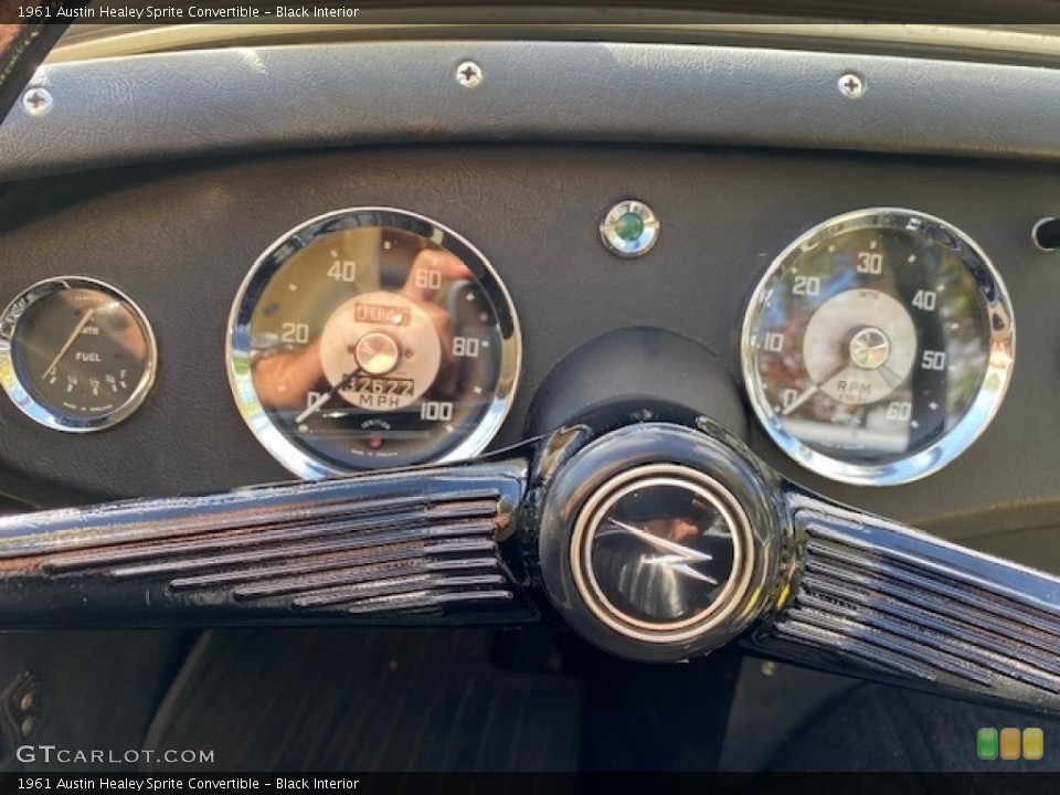 Black Interior Gauges for the 1961 Austin Healey Sprite Convertible #140820947