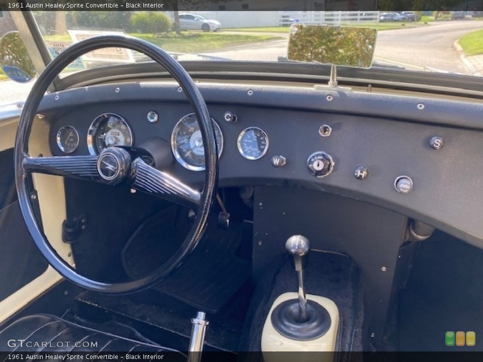 Black Interior Dashboard for the 1961 Austin Healey Sprite Convertible #140820952