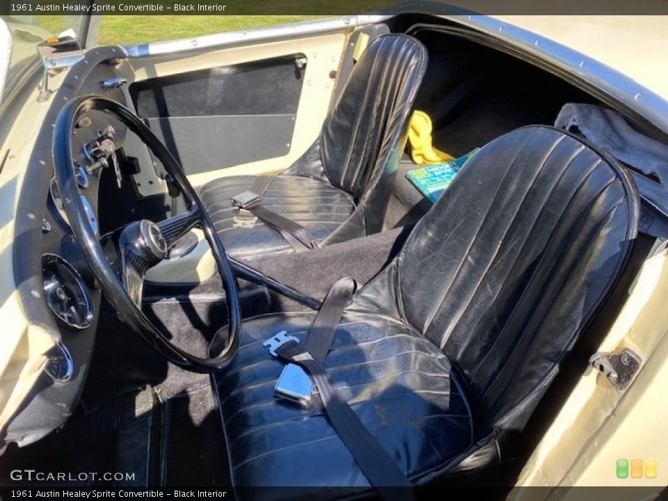 Black 1961 Austin Healey Sprite Interiors