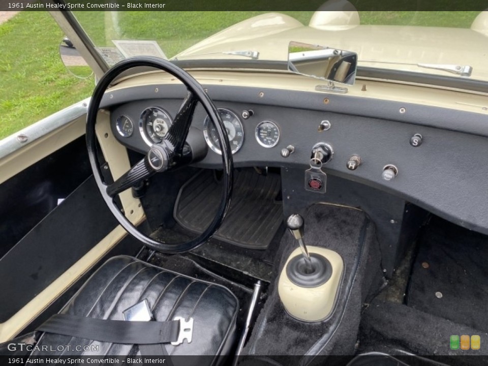 Black Interior Photo for the 1961 Austin Healey Sprite Convertible #140821119