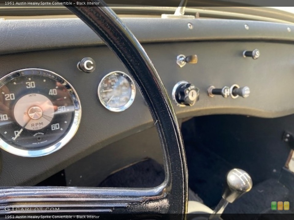 Black Interior Controls for the 1961 Austin Healey Sprite Convertible #140821131