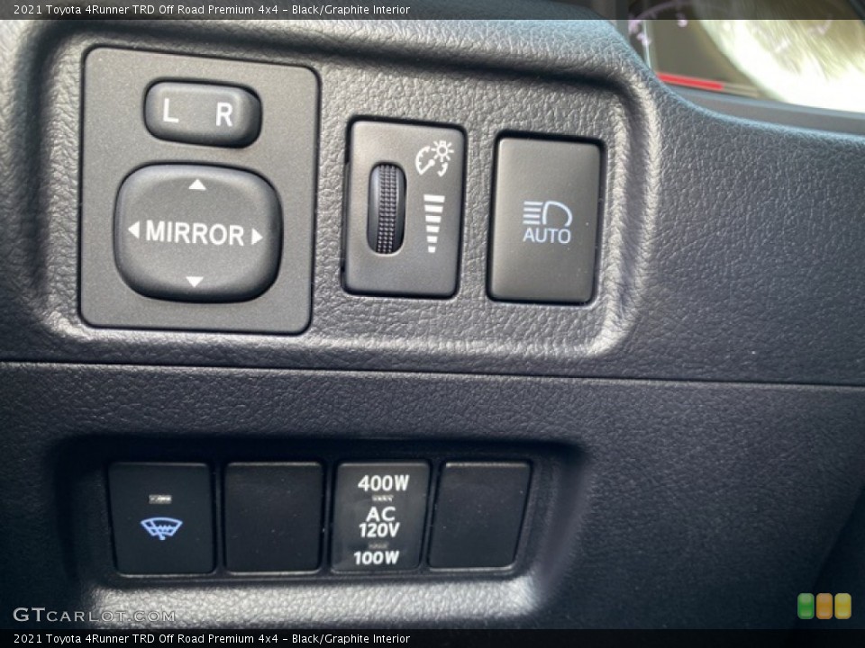 Black/Graphite Interior Controls for the 2021 Toyota 4Runner TRD Off Road Premium 4x4 #140821626