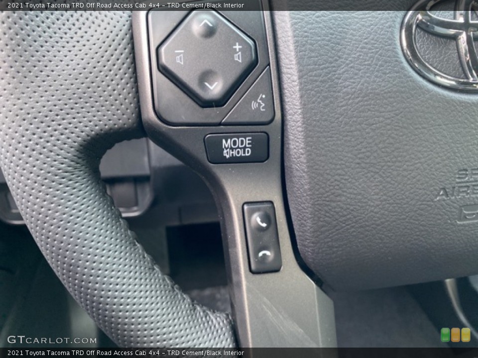 TRD Cement/Black Interior Steering Wheel for the 2021 Toyota Tacoma TRD Off Road Access Cab 4x4 #140821797