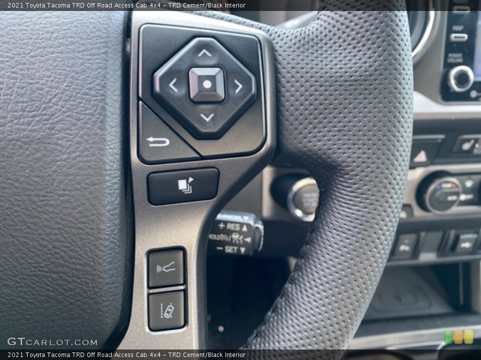 TRD Cement/Black Interior Steering Wheel for the 2021 Toyota Tacoma TRD Off Road Access Cab 4x4 #140821800