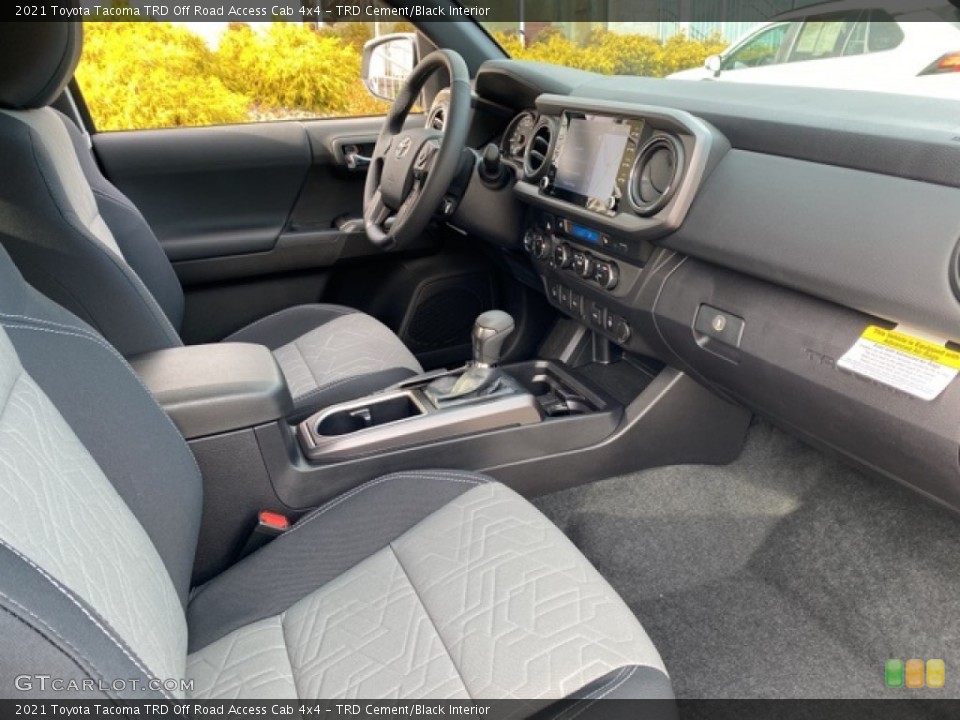 TRD Cement/Black Interior Front Seat for the 2021 Toyota Tacoma TRD Off Road Access Cab 4x4 #140821809