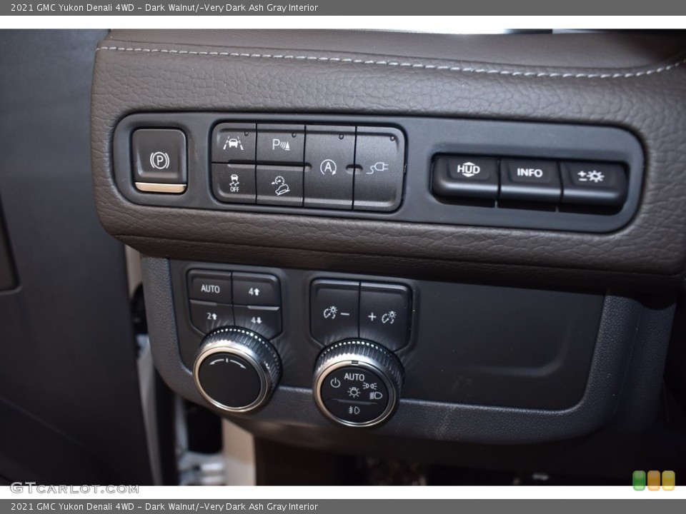 Dark Walnut/­Very Dark Ash Gray Interior Controls for the 2021 GMC Yukon Denali 4WD #140822698
