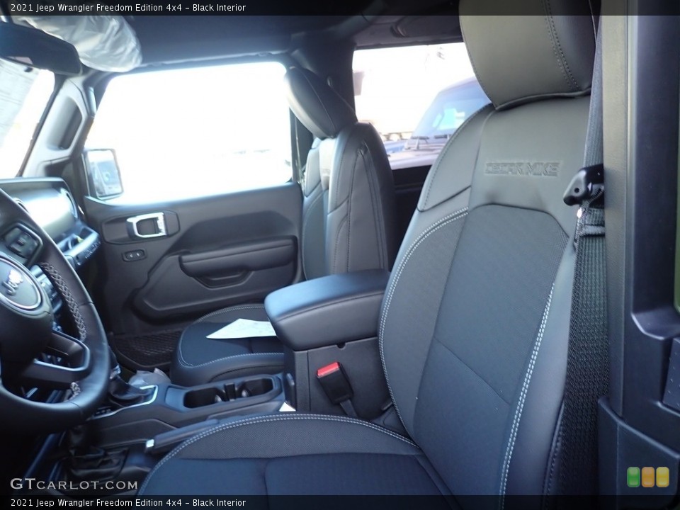 Black Interior Photo for the 2021 Jeep Wrangler Freedom Edition 4x4 #140825406