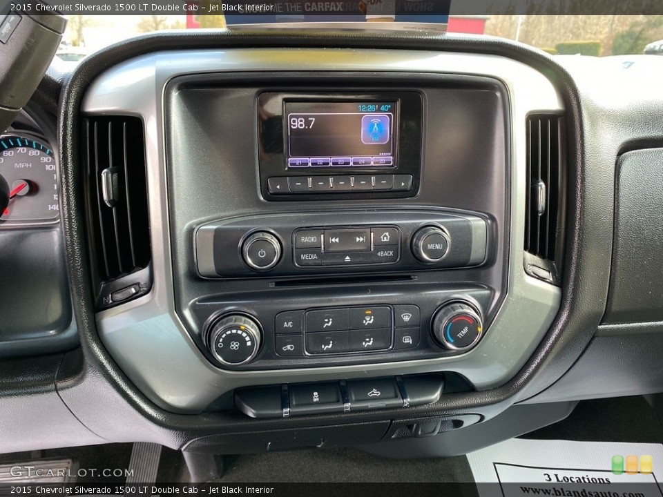 Jet Black Interior Controls for the 2015 Chevrolet Silverado 1500 LT Double Cab #140826151