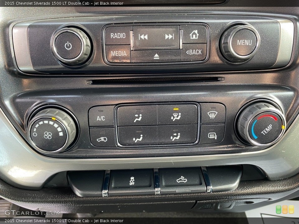Jet Black Interior Controls for the 2015 Chevrolet Silverado 1500 LT Double Cab #140826205