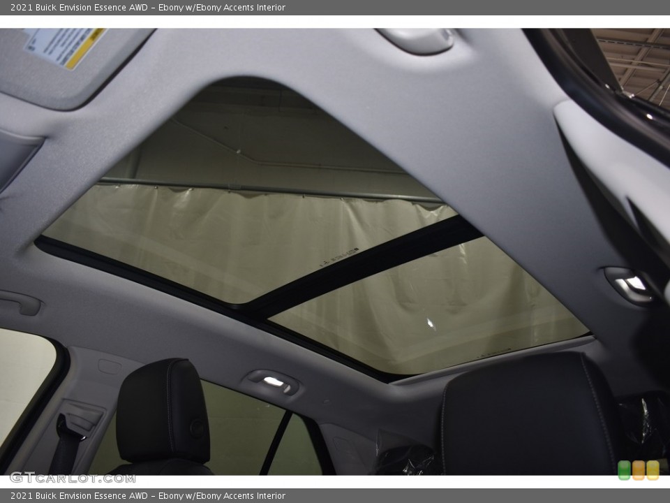 Ebony w/Ebony Accents Interior Sunroof for the 2021 Buick Envision Essence AWD #140826389