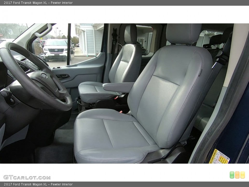 Pewter Interior Front Seat for the 2017 Ford Transit Wagon XL #140826512