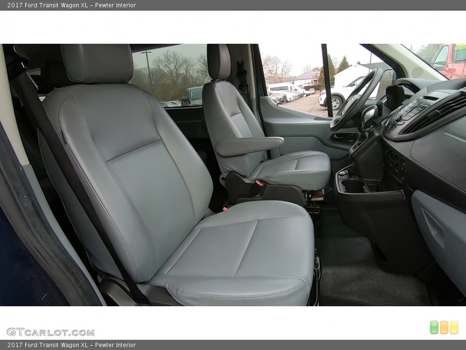 Pewter Interior Front Seat for the 2017 Ford Transit Wagon XL #140826716