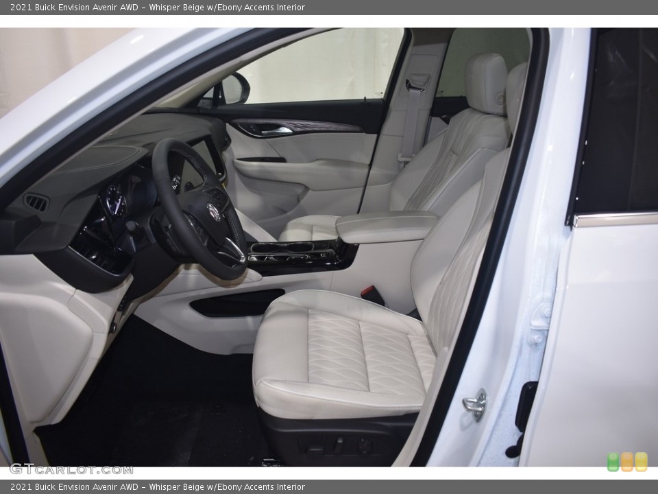 Whisper Beige w/Ebony Accents Interior Photo for the 2021 Buick Envision Avenir AWD #140826739