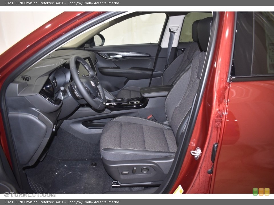 Ebony w/Ebony Accents Interior Front Seat for the 2021 Buick Envision Preferred AWD #140827034