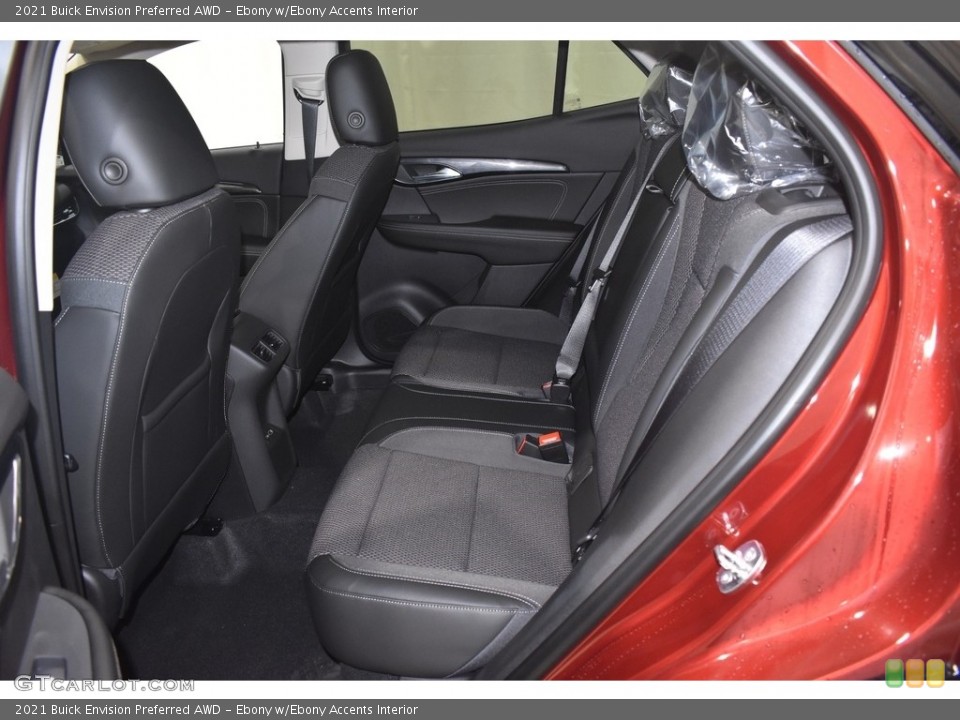 Ebony w/Ebony Accents Interior Rear Seat for the 2021 Buick Envision Preferred AWD #140827046