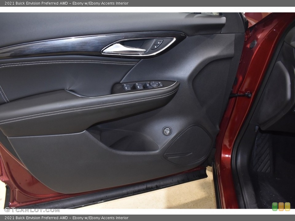 Ebony w/Ebony Accents Interior Door Panel for the 2021 Buick Envision Preferred AWD #140827100