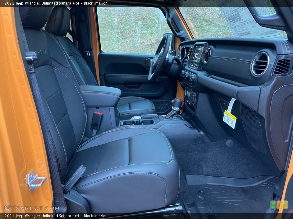 Black Interior Front Seat for the 2021 Jeep Wrangler Unlimited Sahara 4x4 #140827349