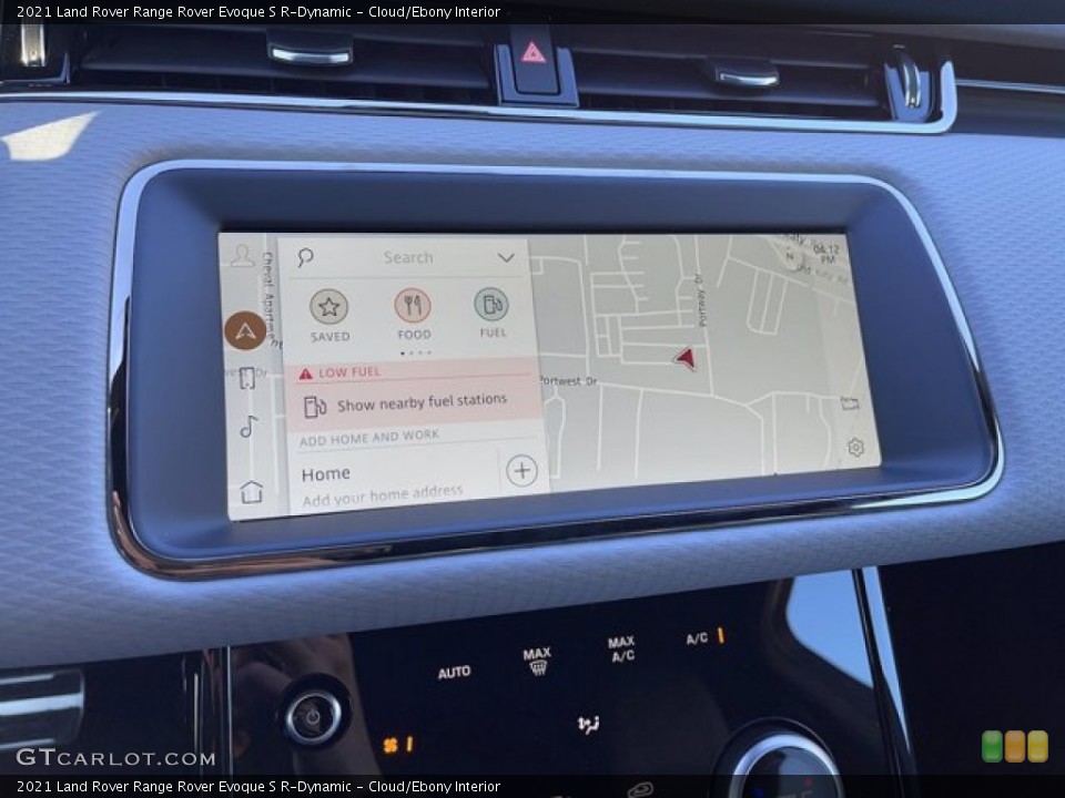 Cloud/Ebony Interior Navigation for the 2021 Land Rover Range Rover Evoque S R-Dynamic #140830190