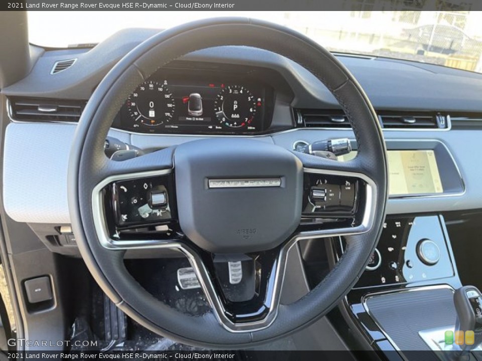 Cloud/Ebony Interior Steering Wheel for the 2021 Land Rover Range Rover Evoque HSE R-Dynamic #140830587