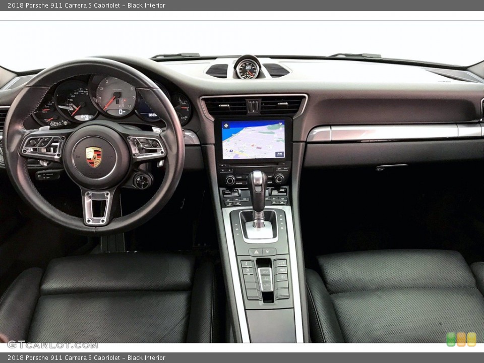 Black Interior Dashboard for the 2018 Porsche 911 Carrera S Cabriolet #140830950