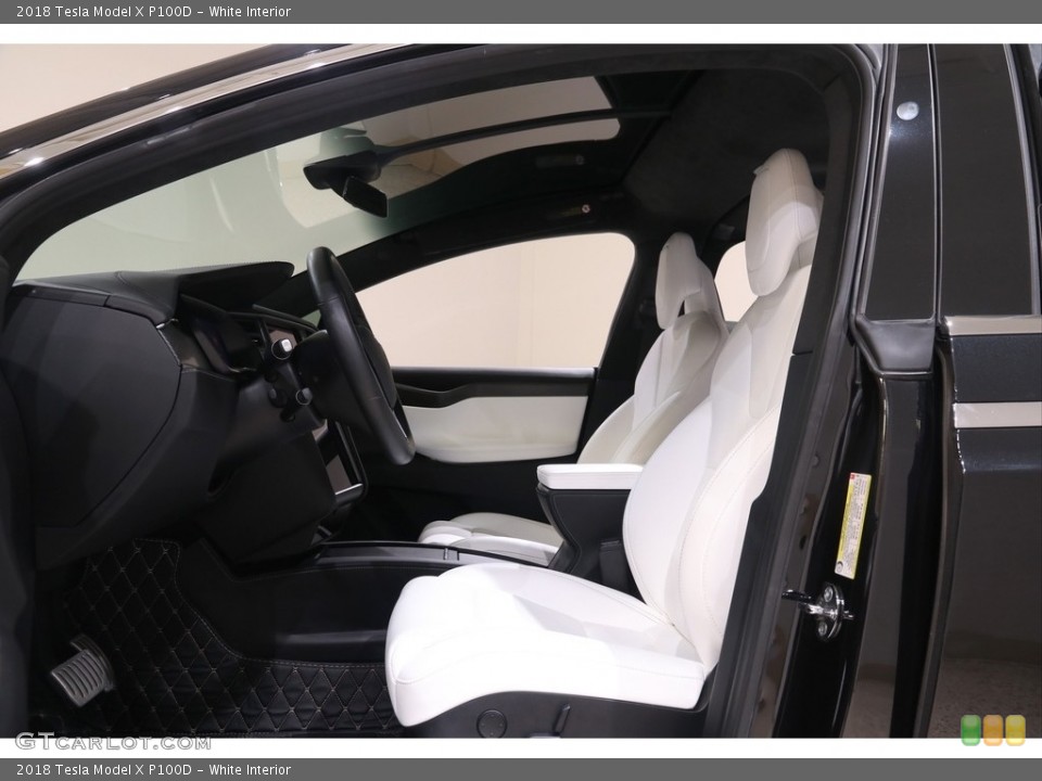 White Interior Front Seat for the 2018 Tesla Model X P100D #140831622