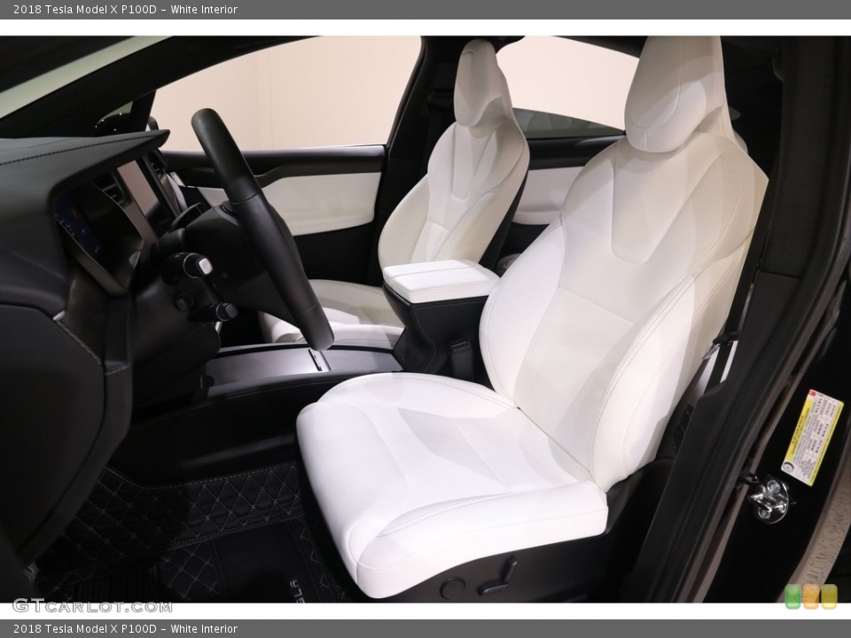 White 2018 Tesla Model X Interiors