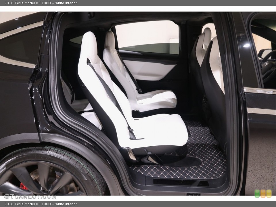 White Interior Rear Seat for the 2018 Tesla Model X P100D #140832075