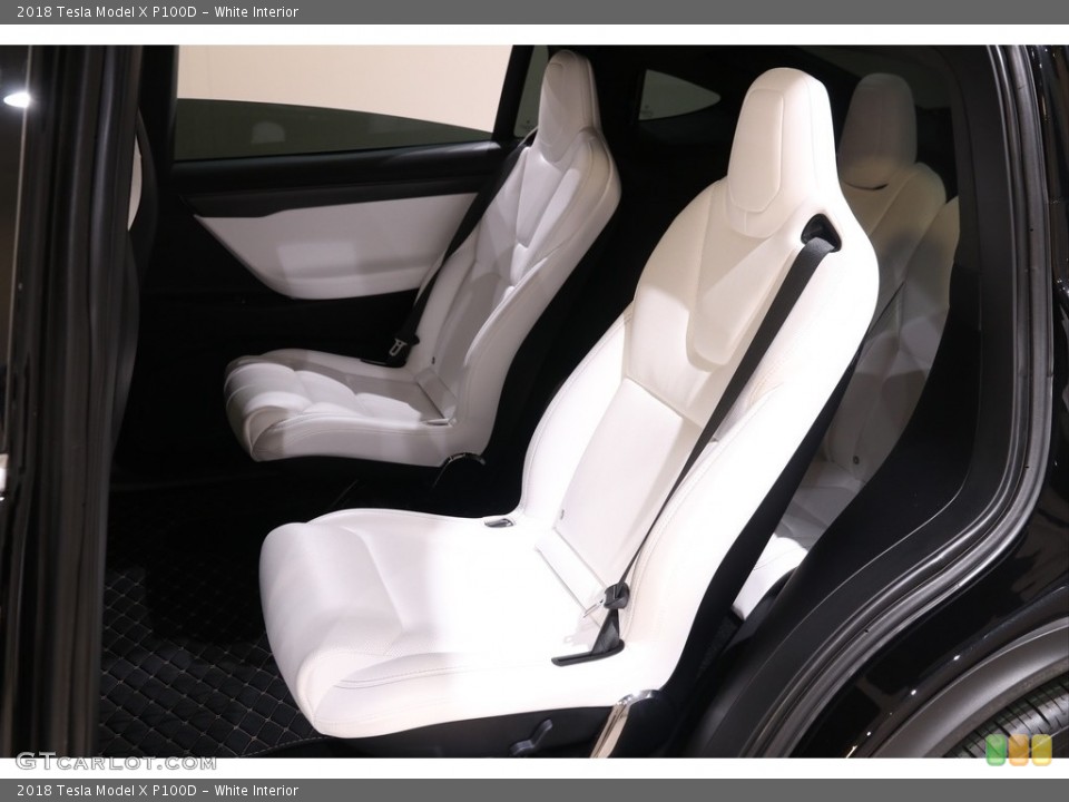 White Interior Rear Seat for the 2018 Tesla Model X P100D #140832108