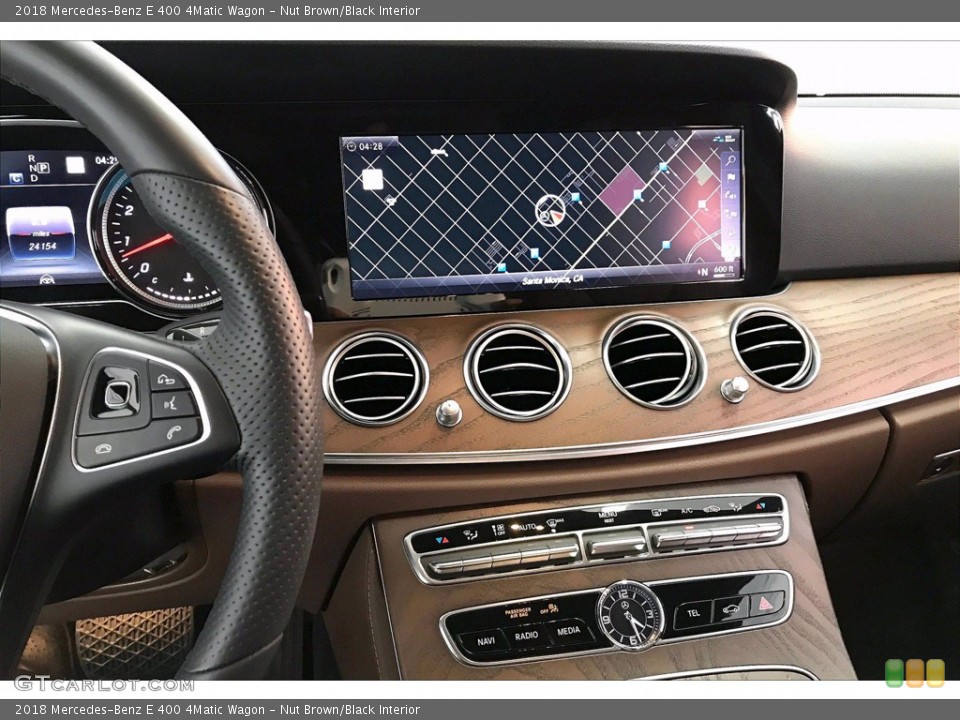Nut Brown/Black Interior Controls for the 2018 Mercedes-Benz E 400 4Matic Wagon #140832372