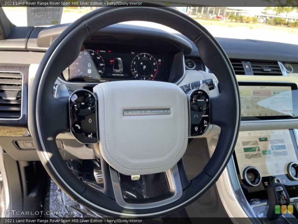 Ivory/Ebony Interior Steering Wheel for the 2021 Land Rover Range Rover Sport HSE Silver Edition #140833994
