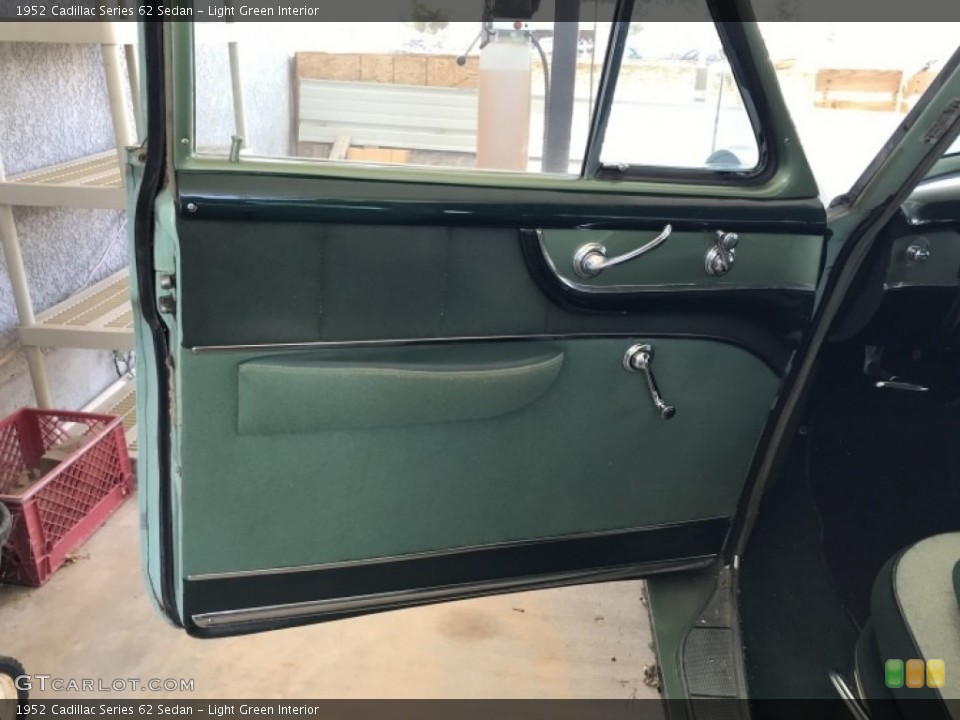 Light Green Interior Door Panel for the 1952 Cadillac Series 62 Sedan #140834291