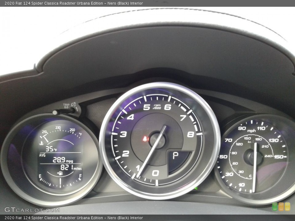Nero (Black) Interior Gauges for the 2020 Fiat 124 Spider Classica Roadster Urbana Edition #140836070