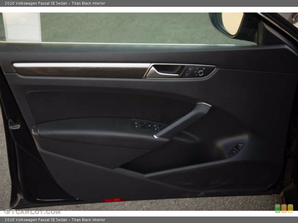 Titan Black Interior Door Panel for the 2016 Volkswagen Passat SE Sedan #140837165