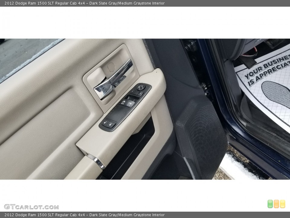 Dark Slate Gray/Medium Graystone Interior Door Panel for the 2012 Dodge Ram 1500 SLT Regular Cab 4x4 #140838943
