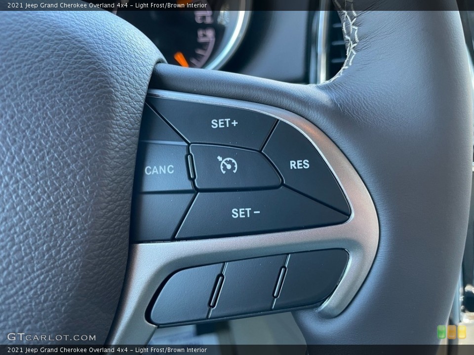 Light Frost/Brown Interior Steering Wheel for the 2021 Jeep Grand Cherokee Overland 4x4 #140843713