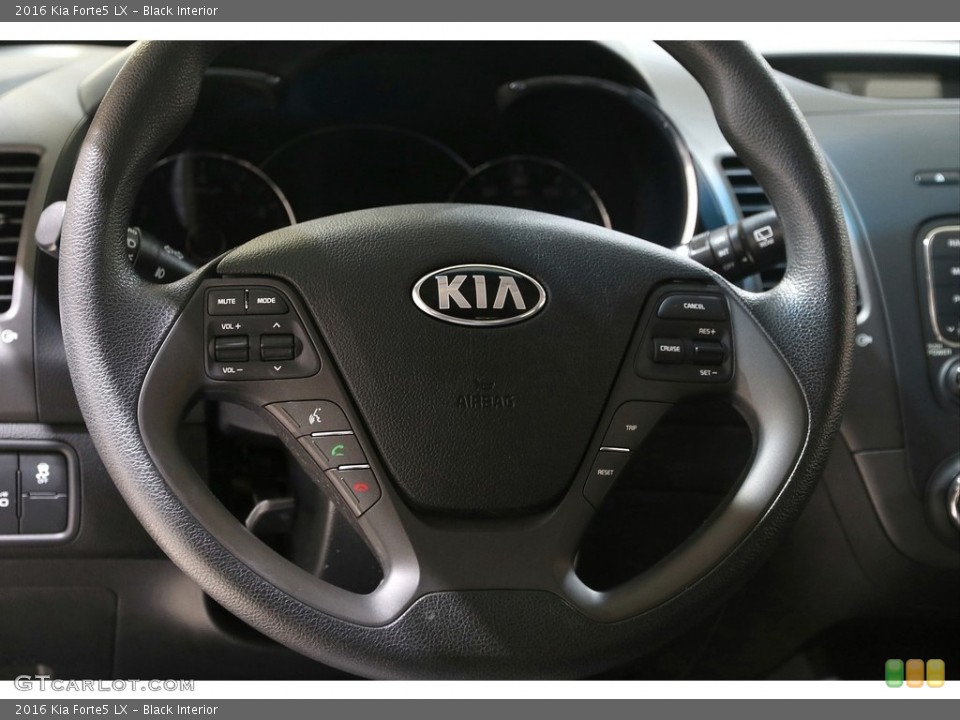 Black Interior Steering Wheel for the 2016 Kia Forte5 LX #140844577