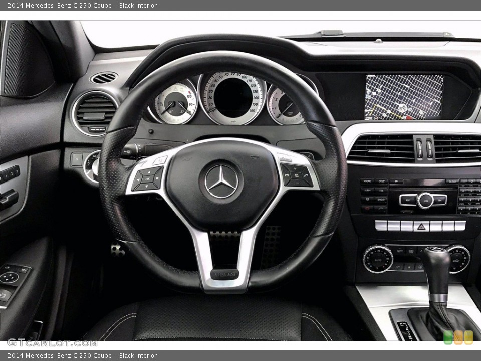 Black Interior Steering Wheel for the 2014 Mercedes-Benz C 250 Coupe #140844613