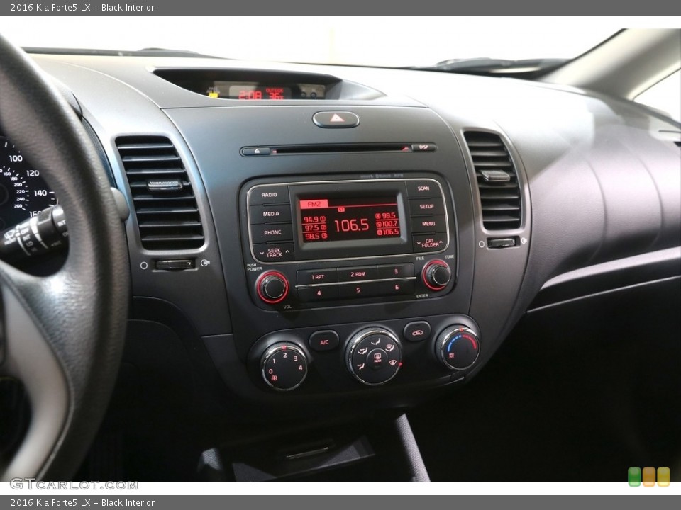 Black Interior Controls for the 2016 Kia Forte5 LX #140844616
