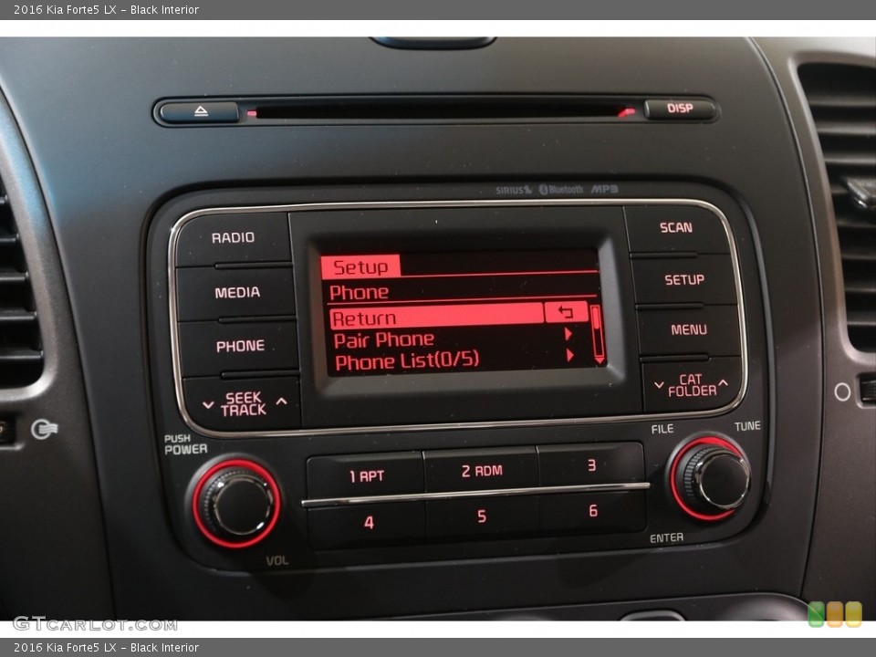Black Interior Controls for the 2016 Kia Forte5 LX #140844634
