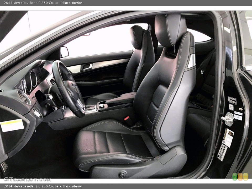 Black Interior Front Seat for the 2014 Mercedes-Benz C 250 Coupe #140844931