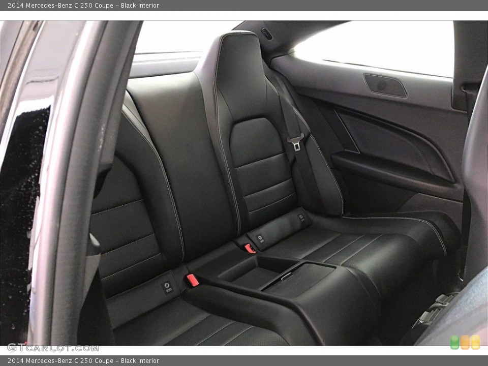 Black Interior Rear Seat for the 2014 Mercedes-Benz C 250 Coupe #140844955