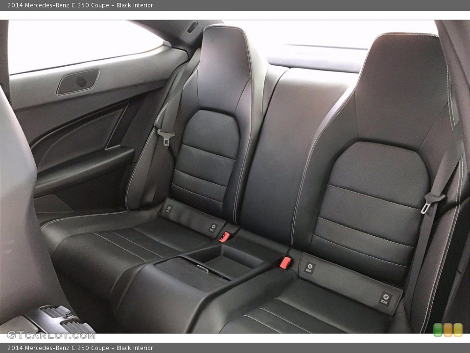 Black Interior Rear Seat for the 2014 Mercedes-Benz C 250 Coupe #140844976