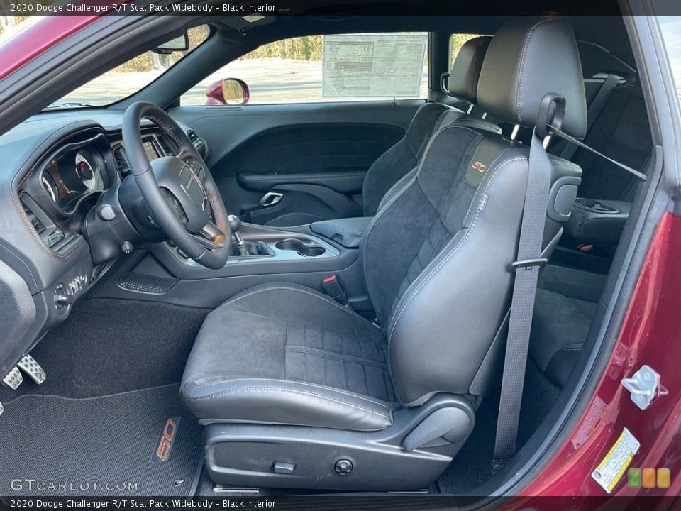 Black Interior Front Seat for the 2020 Dodge Challenger R/T Scat Pack Widebody #140845009
